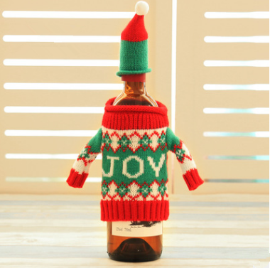 Knitted Christmas Bottle Sweater